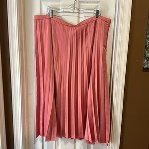 Pink Satin J. Crew Skirt.